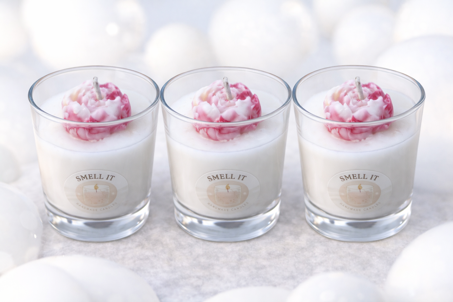 Σετ 3 Χειροποίητων Αρωματικών Κεριών “Smell It” – Soft Collection 2