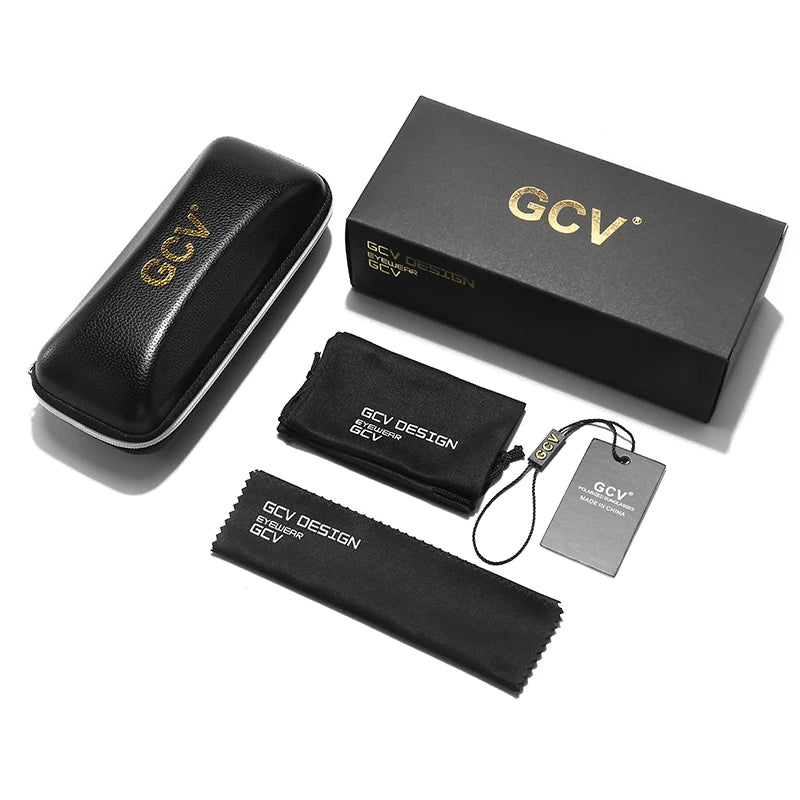 🕶️ GCV Cat Eye Titanium Alloy Sunglasses – Πολωτικά Γυαλιά Ηλίου UV400 με Night Vision & Vintage Retro Punk Design