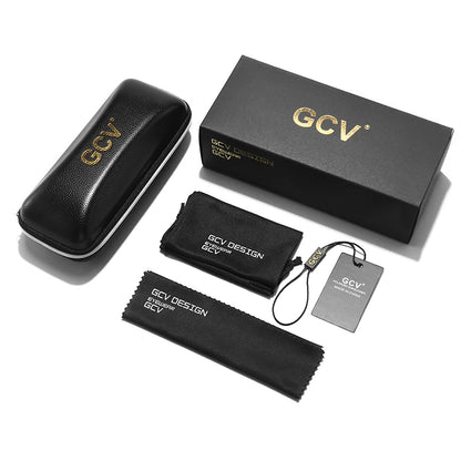🕶️ GCV Cat Eye Titanium Alloy Sunglasses – Πολωτικά Γυαλιά Ηλίου UV400 με Night Vision & Vintage Retro Punk Design