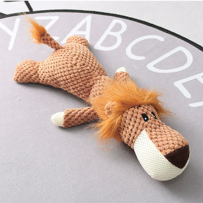 Plush Cartoon Dog Toy 🧸🐶 | Squeaky Chew Toy 🔊 | For Small Dogs 🐾 | Teeth Cleaning & Fun 🦷 | Cute & Soft ✅