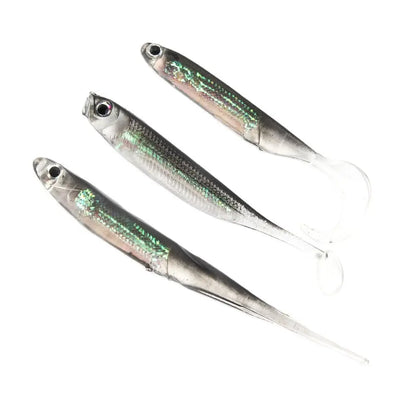 🎣 Atriptime 5Pcs Soft Bait Set – Τεχνητά Δολώματα Ψαρέματος με Ουρά T-Tail & Εφέ Ουράνιου Τόξου | 7cm / 7.5cm | 1.7g – 2.7g