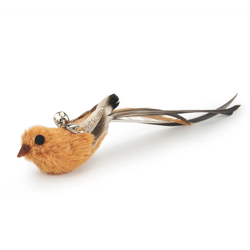 2pcs Feather Bird Cat Toy 🪶🐱 | DIY Teaser Stick Attachment 🎣 | Interactive & Funny Pet Play ✅