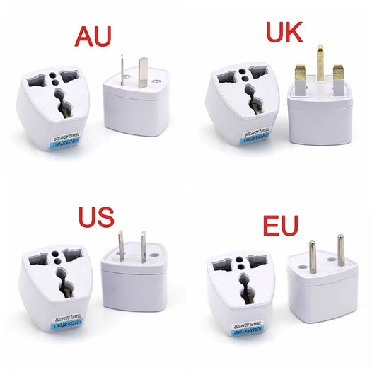 Universal Plug Adapter 🌍🔌 | US/UK/AU to EU 🇺🇸➡️🇪🇺 | 2-Pin Power Converter ⚡ | Travel Charger ✅