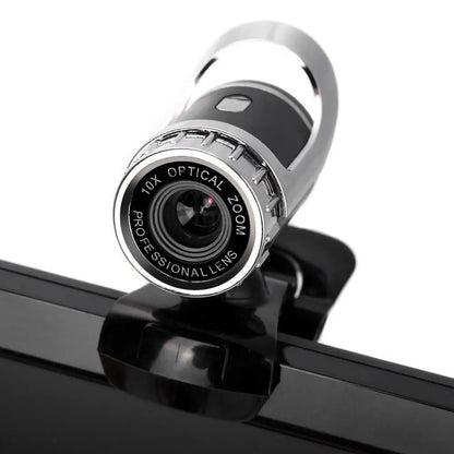 🌙📸 Rotatable Night Vision Webcam – USB Full HD Κάμερα με Μικρόφωνο & 360° Περιστροφή 🎤💻