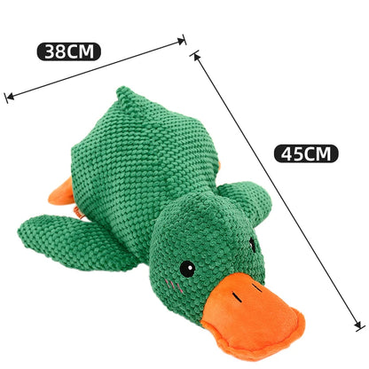 HOOPET Duck Dog Toy 🦆🐶 | Plush & Squeaky 🔊 | Cuddly Sleeping Toy 💤 | For All Sizes | Interactive & Chew-Friendly ✅