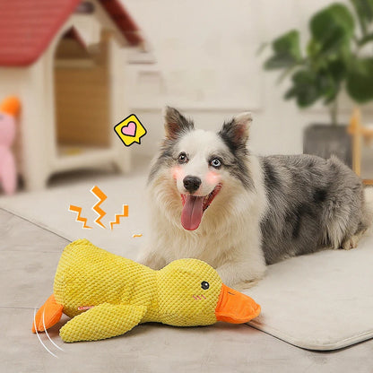 HOOPET Duck Dog Toy 🦆🐶 | Plush & Squeaky 🔊 | Cuddly Sleeping Toy 💤 | For All Sizes | Interactive & Chew-Friendly ✅