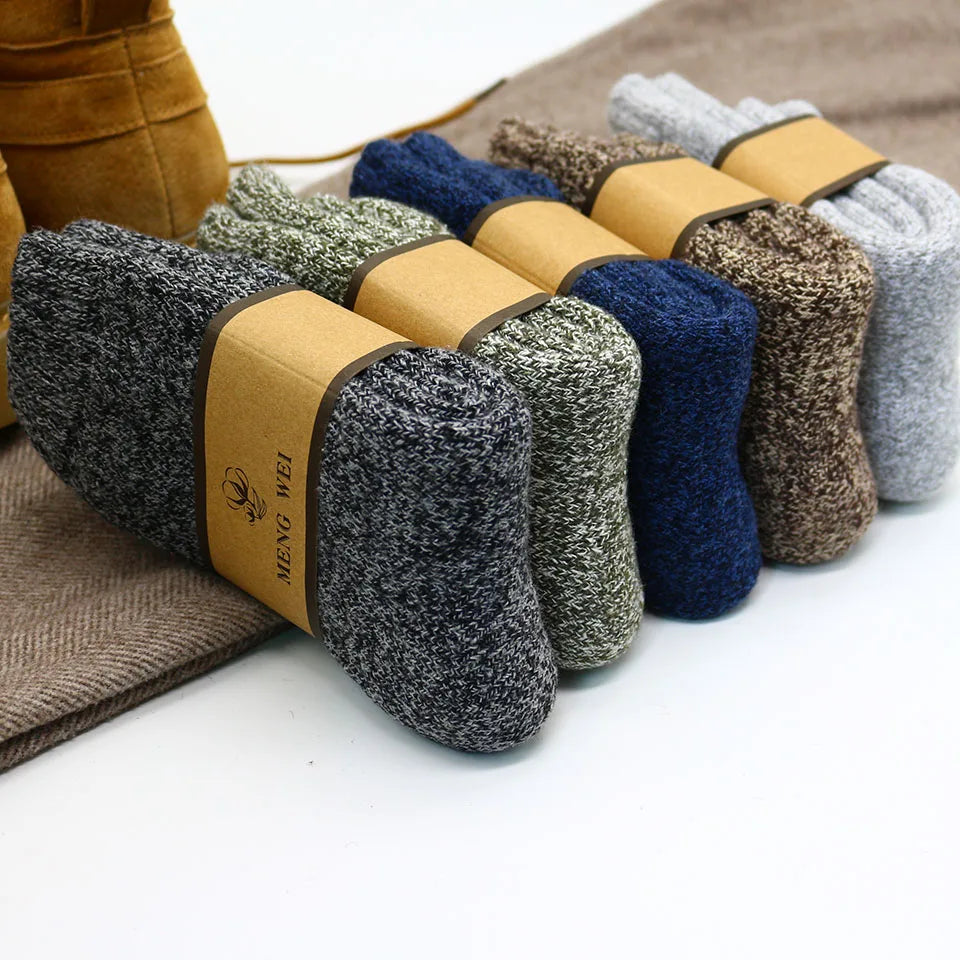 🧦❄️ Ανδρικές Χειμερινές Κάλτσες Merino Wool – Extra Ζεστές & Αντιπαγωτικές (3 Ζευγάρια)