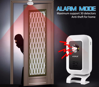 🚪🔔 KERUI M7 Ασύρματο Motion Sensor Doorbell & Alarm 🌙🌟 Κουδούνι Καλωσορίσματος, Συναγερμός & Φωτιστικό Νύχτας