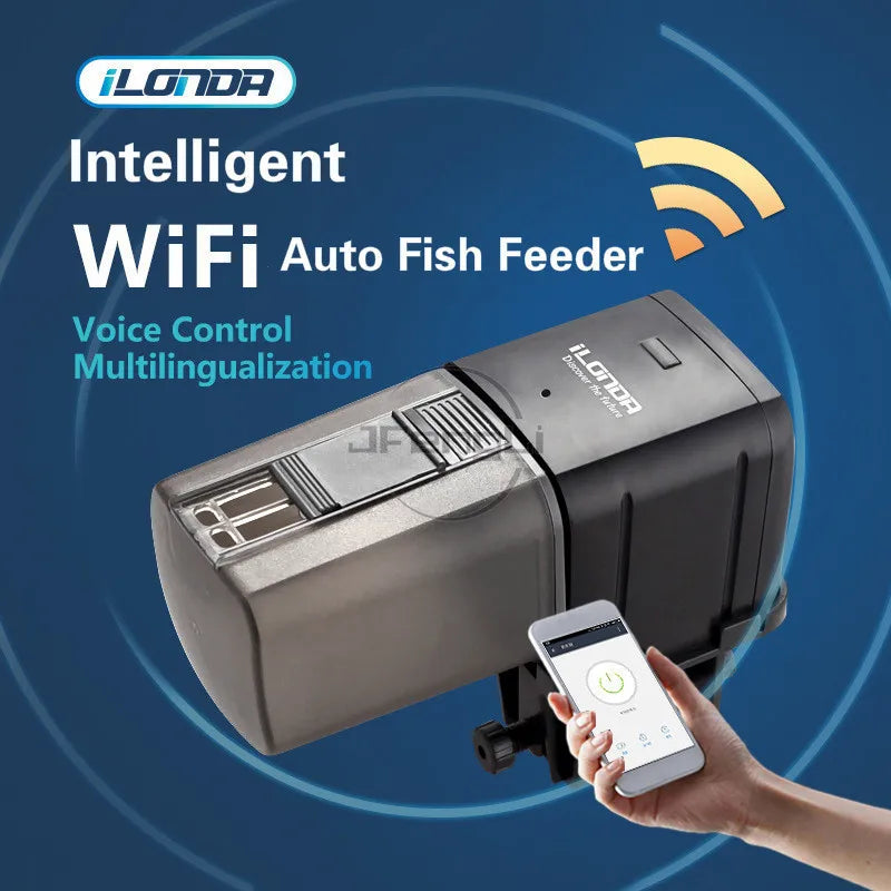 🐠 Ilonda WiFi Smart Fish Feeder – Automatic Aquarium Feeder with App & Voice Control
