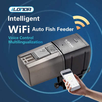 🐠 Ilonda WiFi Smart Fish Feeder – Automatic Aquarium Feeder with App & Voice Control