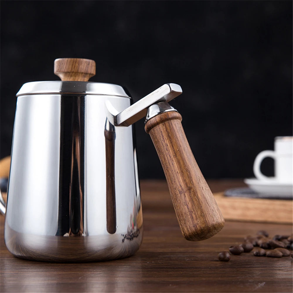 ☕✨ Drip Kettle με Λαιμό Κύκνου – Για Τέλειο Pour Over Καφέ! ✨☕  Drip Kettle Non-stick Stainless Steel