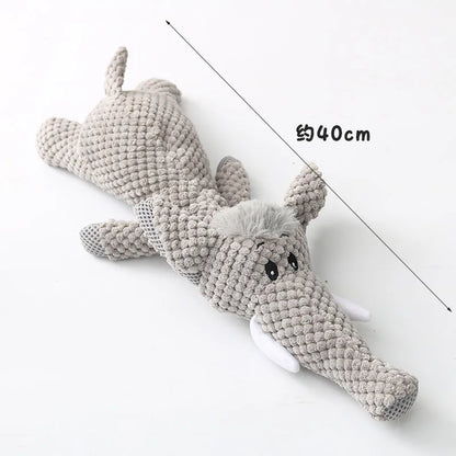 Plush Cartoon Dog Toy 🧸🐶 | Squeaky Chew Toy 🔊 | For Small Dogs 🐾 | Teeth Cleaning & Fun 🦷 | Cute & Soft ✅