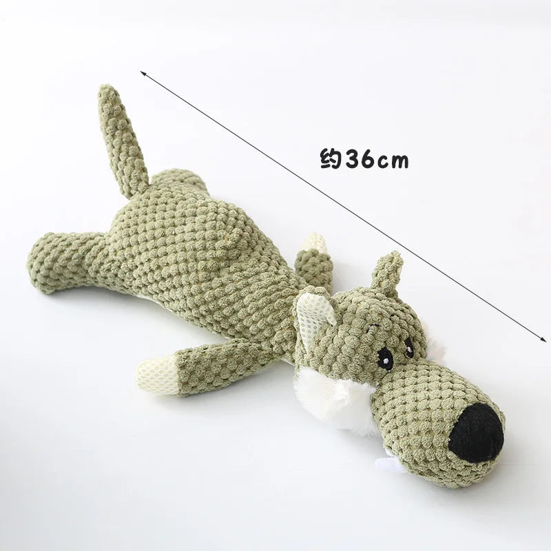 Plush Cartoon Dog Toy 🧸🐶 | Squeaky Chew Toy 🔊 | For Small Dogs 🐾 | Teeth Cleaning & Fun 🦷 | Cute & Soft ✅