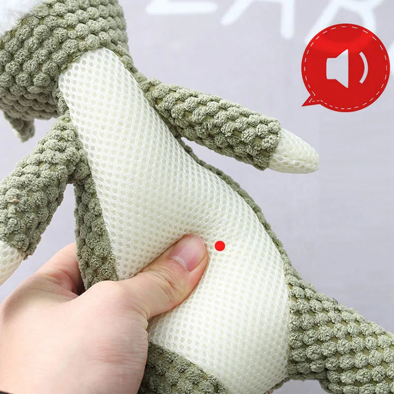 Plush Cartoon Dog Toy 🧸🐶 | Squeaky Chew Toy 🔊 | For Small Dogs 🐾 | Teeth Cleaning & Fun 🦷 | Cute & Soft ✅