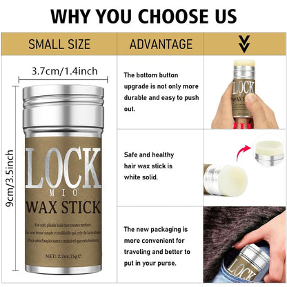 💇‍♀️✨ LOCKMIO Hair Wax Stick – Αντιφριζ & Σταθερό Κράτημα για Γυναίκες & Παιδιά 🎯