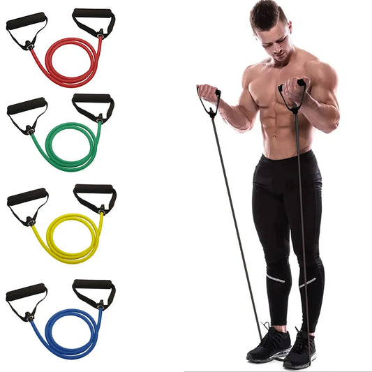 💪 Resistance Bands με Λαβές – Λάστιχα Γυμναστικής για Προπόνηση Δύναμης στο Σπίτι 🏋️