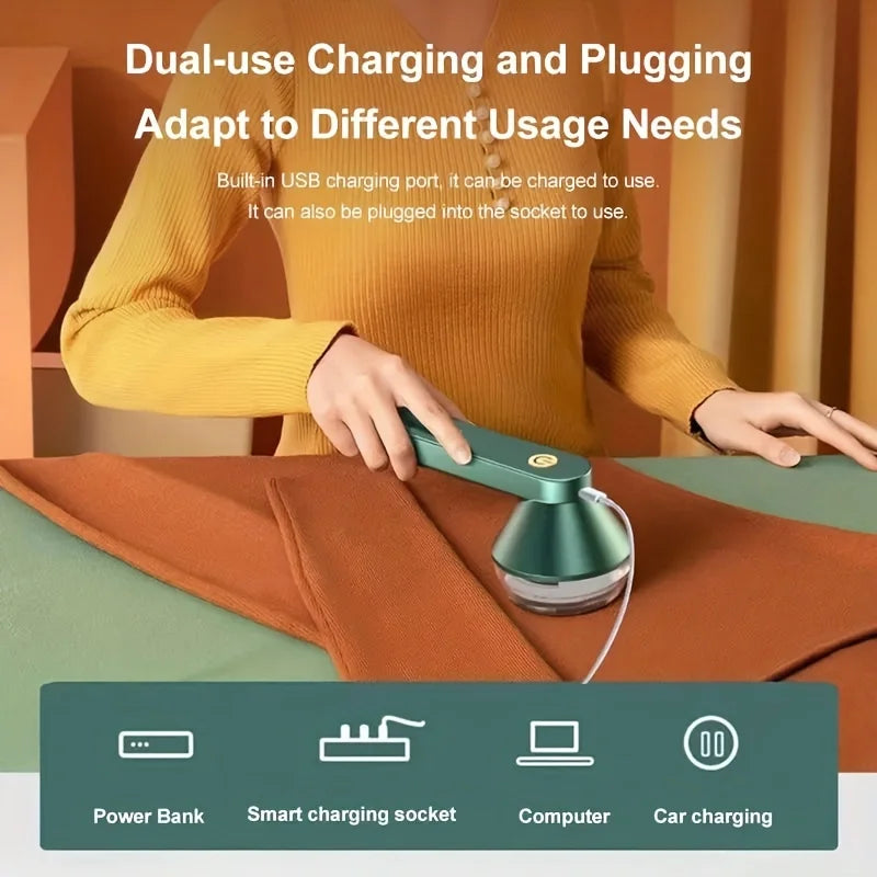 🧥✨ Ηλεκτρική Ξυριστική Συσκευή Χνουδιών (Lint Remover) – Επαναφορτιζόμενη & Ισχυρή ✨🧥