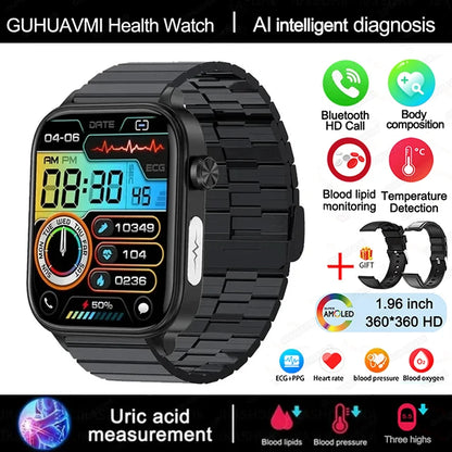 Smart Watch ECG + PPG – Προηγμένο Ρολόι Υγείας & Ευεξίας για Γυναίκες