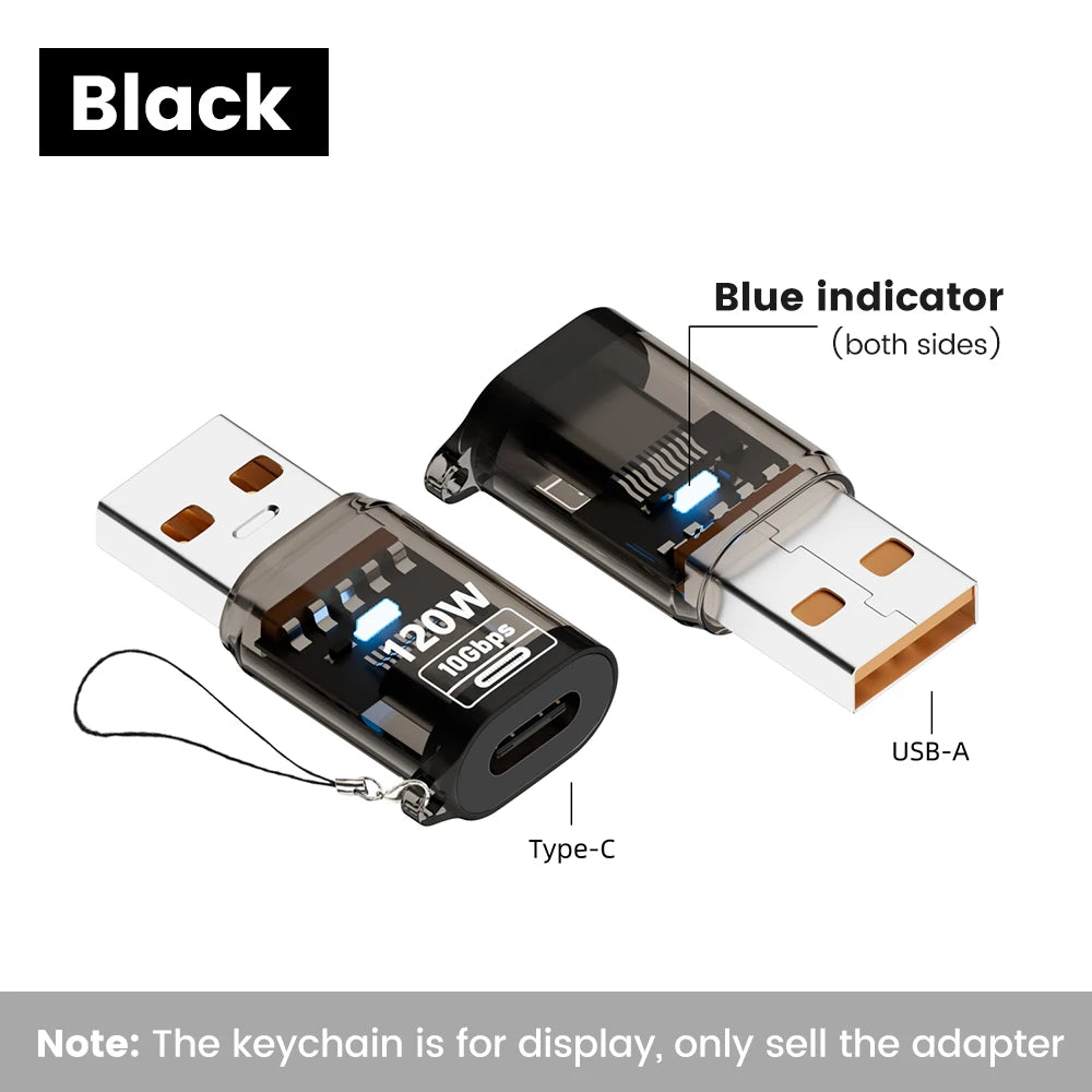 Olaf 120W USB-A Type-C OTG Adapter (USB 3.2) – Ταχεία Φόρτιση & Μεταφορά Δεδομένων