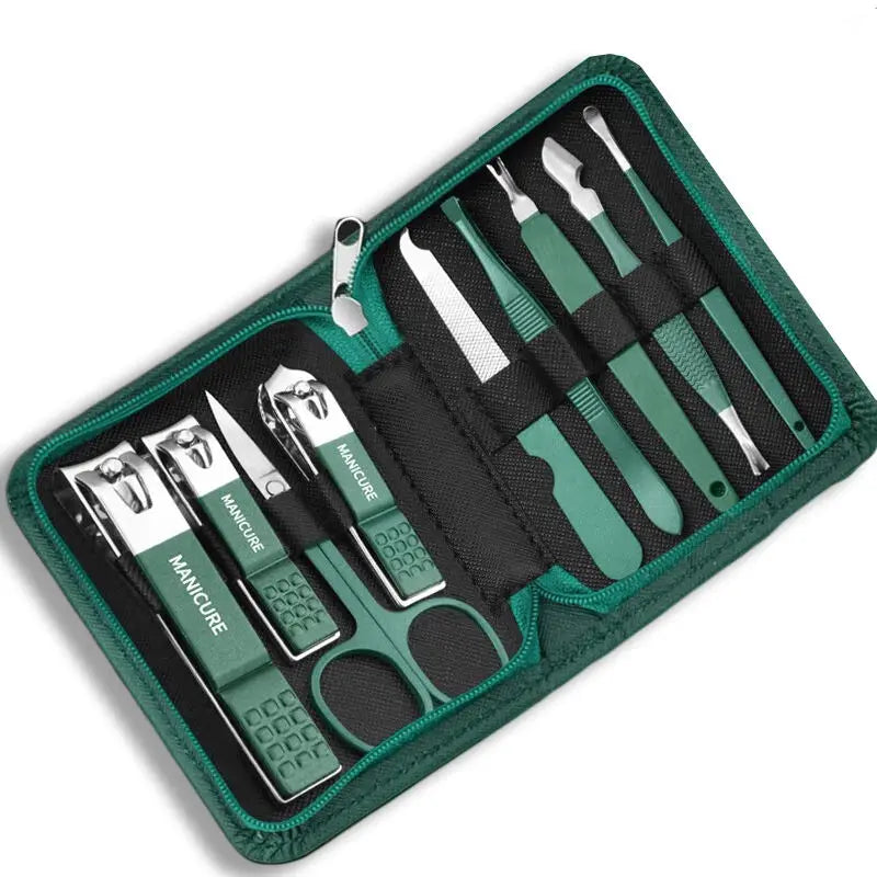 ✨ Professional Nail Care Kit – 7/10/12/18 PCS Manicure & Pedicure Set with Travel Case