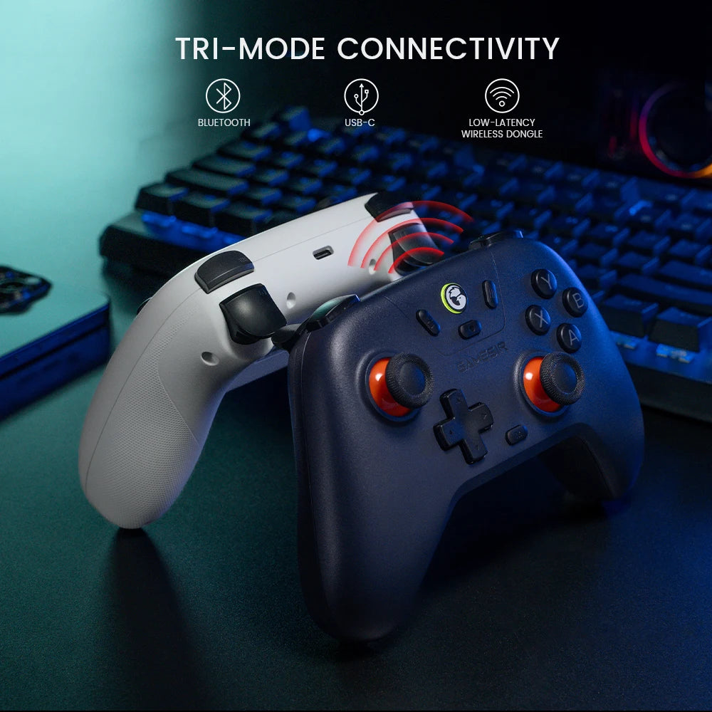 🎮 GameSir Nova Lite Wireless Controller | Tri-Mode Bluetooth + 2.4GHz + USB-C | Hall Effect Sticks, Turbo 20Hz, Dual Motors | For Switch / PC / iOS / Android / Steam