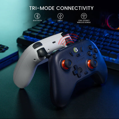 🎮 GameSir Nova Lite Wireless Controller | Tri-Mode Bluetooth + 2.4GHz + USB-C | Hall Effect Sticks, Turbo 20Hz, Dual Motors | For Switch / PC / iOS / Android / Steam
