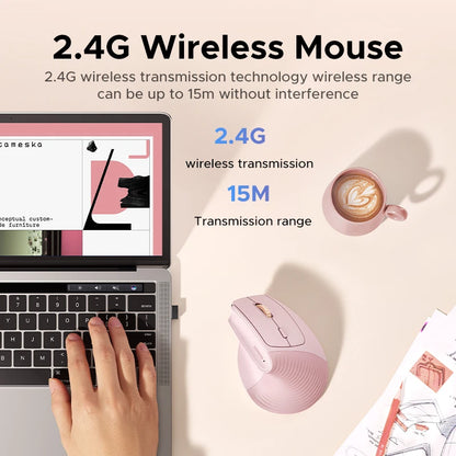 🖐️ UGREEN Vertical Wireless Mouse Ergonomic Design • 2.4G Wireless • 4000 DPI • 6 Silent Buttons – For MacBook, Laptop & PC 🖱️✨