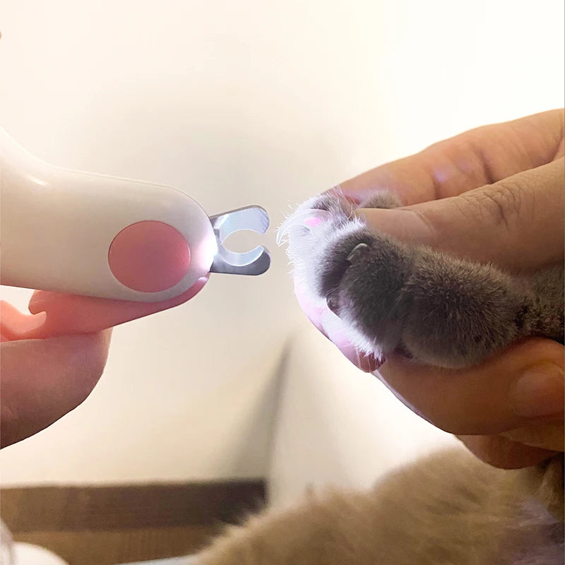 💡 LED Pet Nail Clipper – Επαγγελματικό Κόφτης Νυχιών με Φως & Κλείδωμα Ασφαλείας | Για Σκύλους & Γάτες | Ανοξείδωτος & Ανθεκτικός