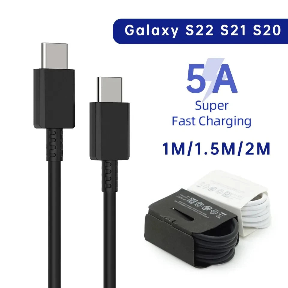 ⚡ 2PCS PD 45W USB-C Cable – Super Fast Charging για Samsung, iPhone 15, Xiaomi, Huawei & MacBook