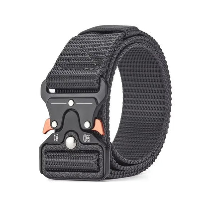 🎯🪖 Tactical Men’s Belt – Outdoor Combat & Survival Ζώνη από Nylon & Canvas με Quick Release Buckle
