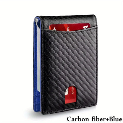 👛🕴️ Ανδρικό Slim Πορτοφόλι – Συνθετικό Δέρμα, RFID Blocking & Money Clip 💳💵