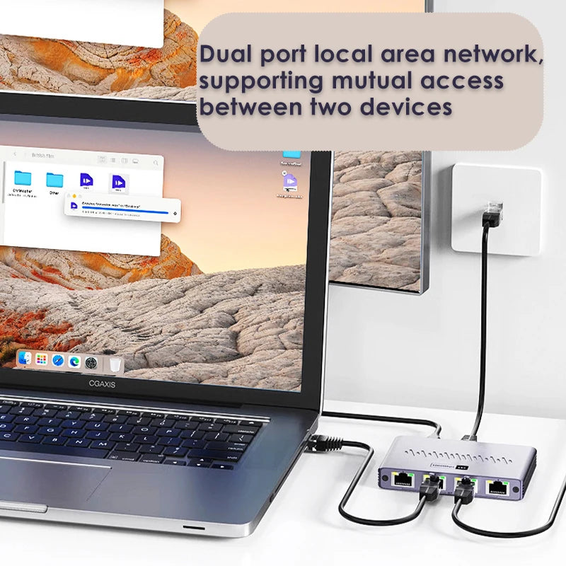 1000Mbps Ethernet 1x4 Splitter – Gigabit RJ45 Cat6 LAN Extender