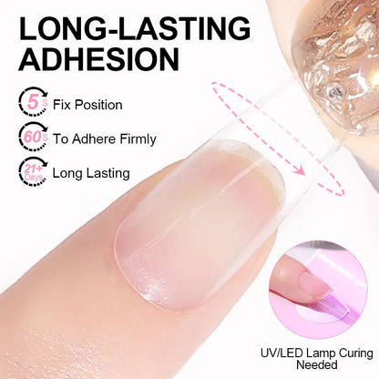 💅✨ Limegirl Nail Tips Glue Gel 7.5ml – Πολυχρηστική Κόλλα UV για Ψεύτικα Νύχια 🎯