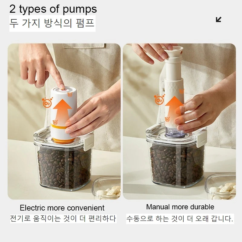 ☕ Vacuum Sealed Tank – Αεροστεγές Δοχείο Αποθήκευσης Καφέ, Δημητριακών & Τροφίμων