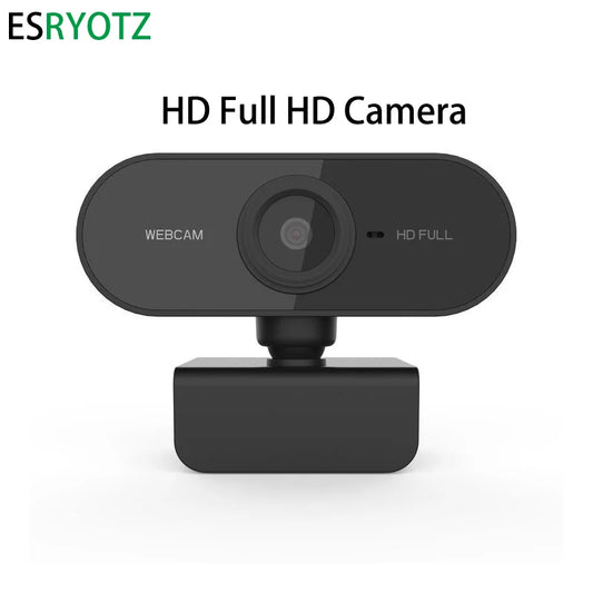 💻🎥 Full HD 1080p USB Webcam – Με Μικρόφωνο & Περιστροφή για PC & Laptop 🎤✨
