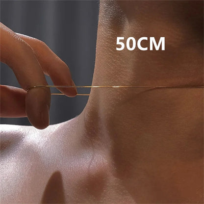 💎 Vintage Χρυσή Αλυσίδα Λαιμού – Stainless Steel Snake Chain Unisex Κολιέ για Party & Fashion Style ✨👩👨