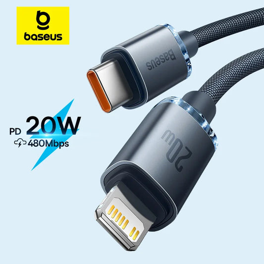 ⚡📱 Baseus USB Type-C PD 20W/27W Fast Charging Cable – Για iPhone & Type-C Συσκευές