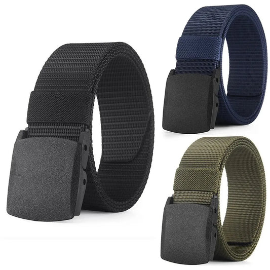 👖🪢 Unisex Tactical Ζώνη – Outdoor Casual Canvas & Nylon Belt 🎯 Μεταλλ-Free Ζώνη για Παντελόνια, Jeans & Σπορ