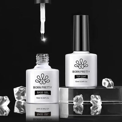 💅✨ BORN PRETTY 3pcs Functional Gel Kit – Base Gel, Super Top Coat & Acid-Free Primer (10ml) 🎯