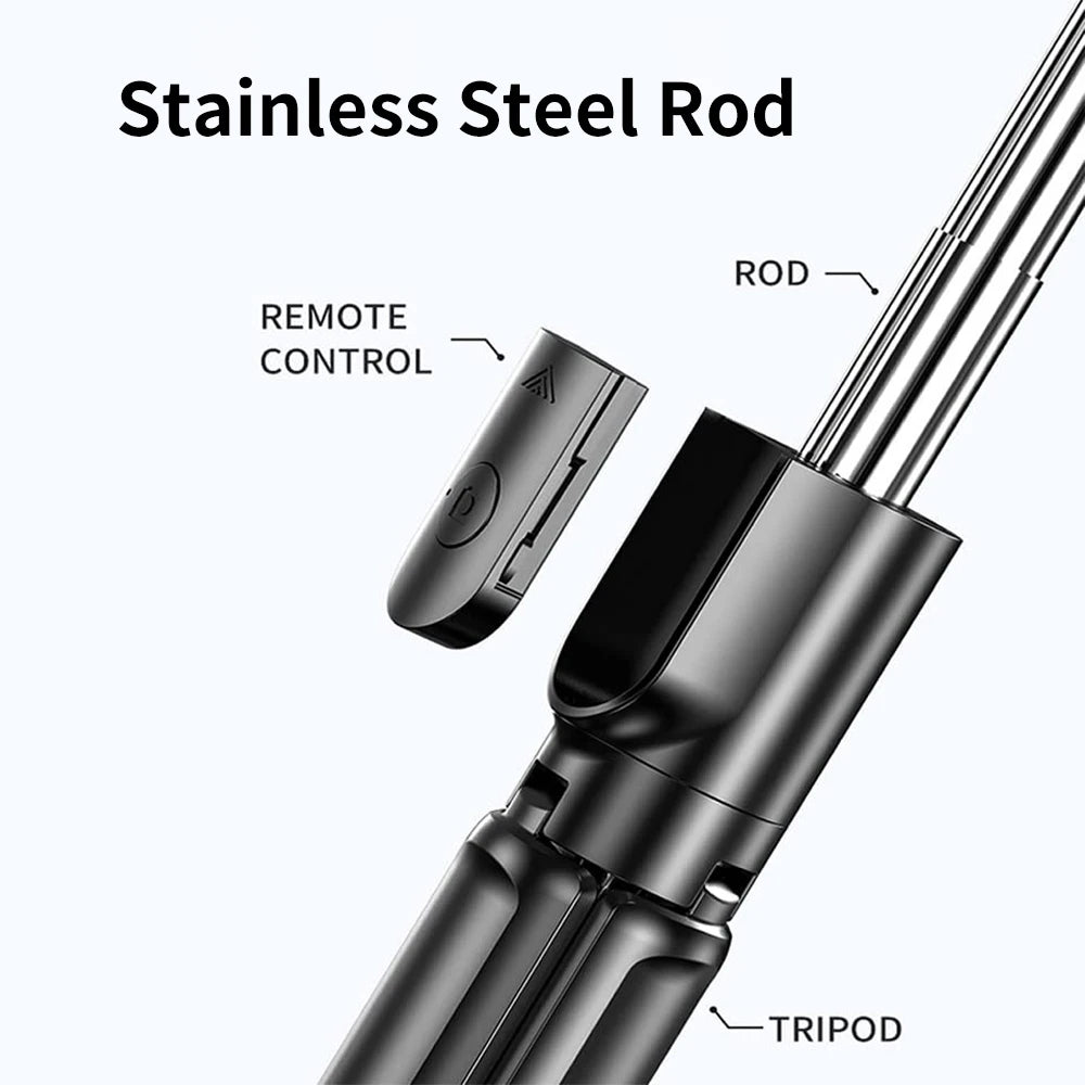 🤳✨ Wireless Selfie Stick Tripod με Φως & Bluetooth Remote – Extendable 71cm