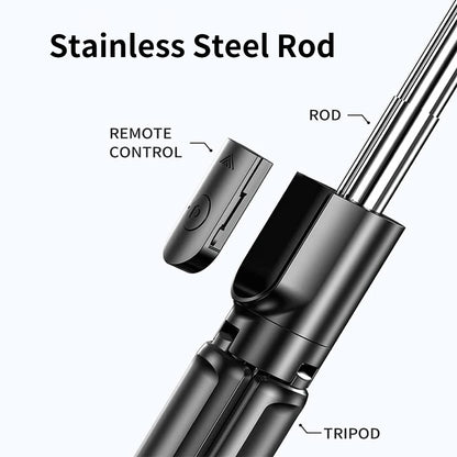 🤳✨ Wireless Selfie Stick Tripod με Φως & Bluetooth Remote – Extendable 71cm