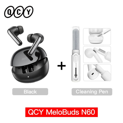 🎧 QCY MeloBuds N60 – Bluetooth 6.0 Earbuds με ANC, LDAC & 45H Αυτονομία