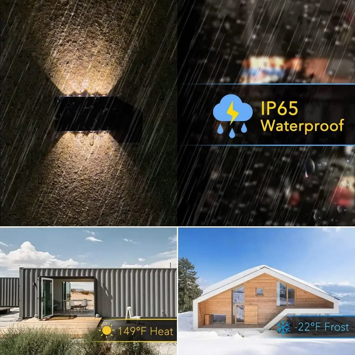 ☀️ Solar LED Απλίκα Εξωτερικού Χώρου – Αδιάβροχη IP65 με Αυτόματη Λειτουργία 🌙✨