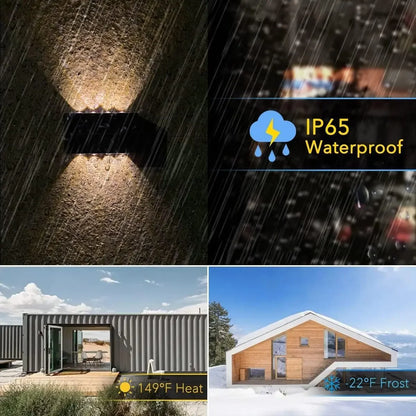 ☀️ Solar LED Απλίκα Εξωτερικού Χώρου – Αδιάβροχη IP65 με Αυτόματη Λειτουργία 🌙✨