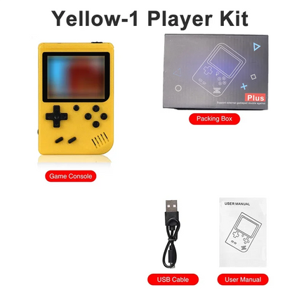 Retro Mini Console 🎮 | 8-Bit Handheld 🕹️ | 400 Built-in Games 💾 | AV Out 📺 | Gameboy Style 🔄