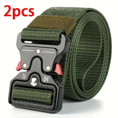 🪖👖 Versatile Men’s Tactical Belt – Durable & Adjustable Design ✨ Για Outdoor Sports, Jeans & Casual Wear (Unisex, 1 ή 2 Τεμάχια)