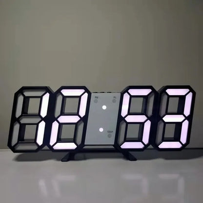 ⏰✨ Electronic Digital LED Wall Clock – Μοντέρνο Ρολόι Τοίχου & Γραφείου με Ξυπνητήρι 🖥️