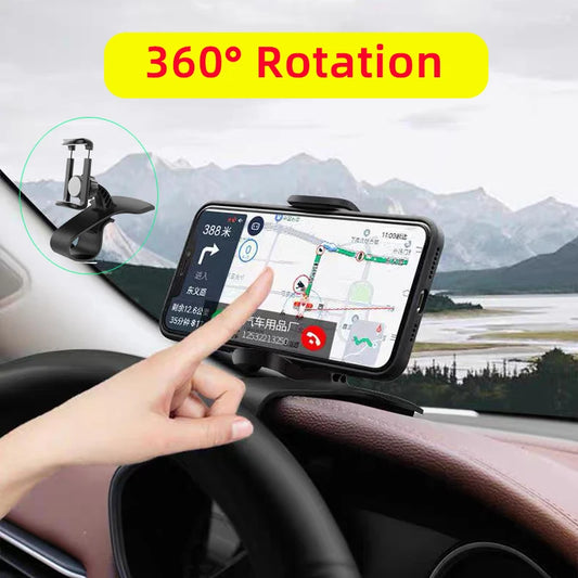🚗📱 Universal Car Phone Holder – Απόλυτη Ευελιξία & Ασφάλεια στην Οδήγηση! 📱🚗 Dashboard | Rearview Mirror | Sun Visor Mount | 360° Rotation