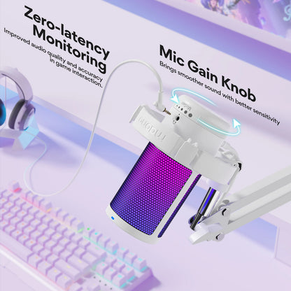 🎤🌈 Maono Gamerwave DGM20S – USB RGB Gaming Microphone με Noise Canceling ⚡