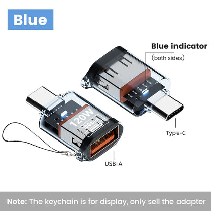 Olaf 120W USB-A Type-C OTG Adapter (USB 3.2) – Ταχεία Φόρτιση & Μεταφορά Δεδομένων